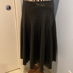 Zara Faux Black Leather skirt